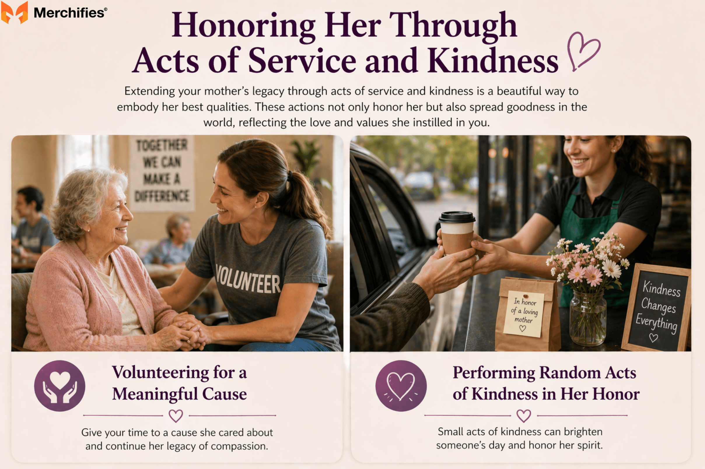 Honoring Her Through Acts of Service and Kindness