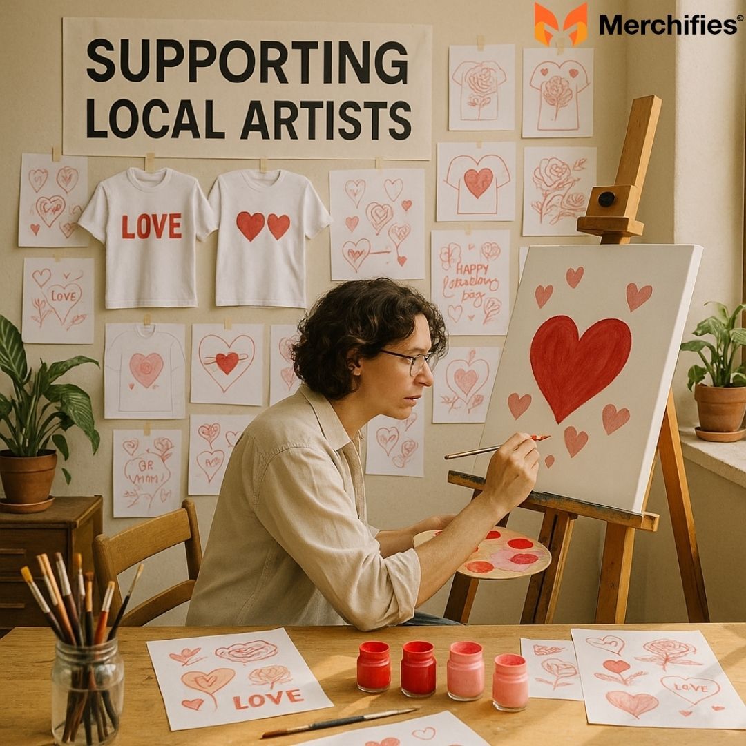 How Our Valentine Shirt Sales Support Local Artists