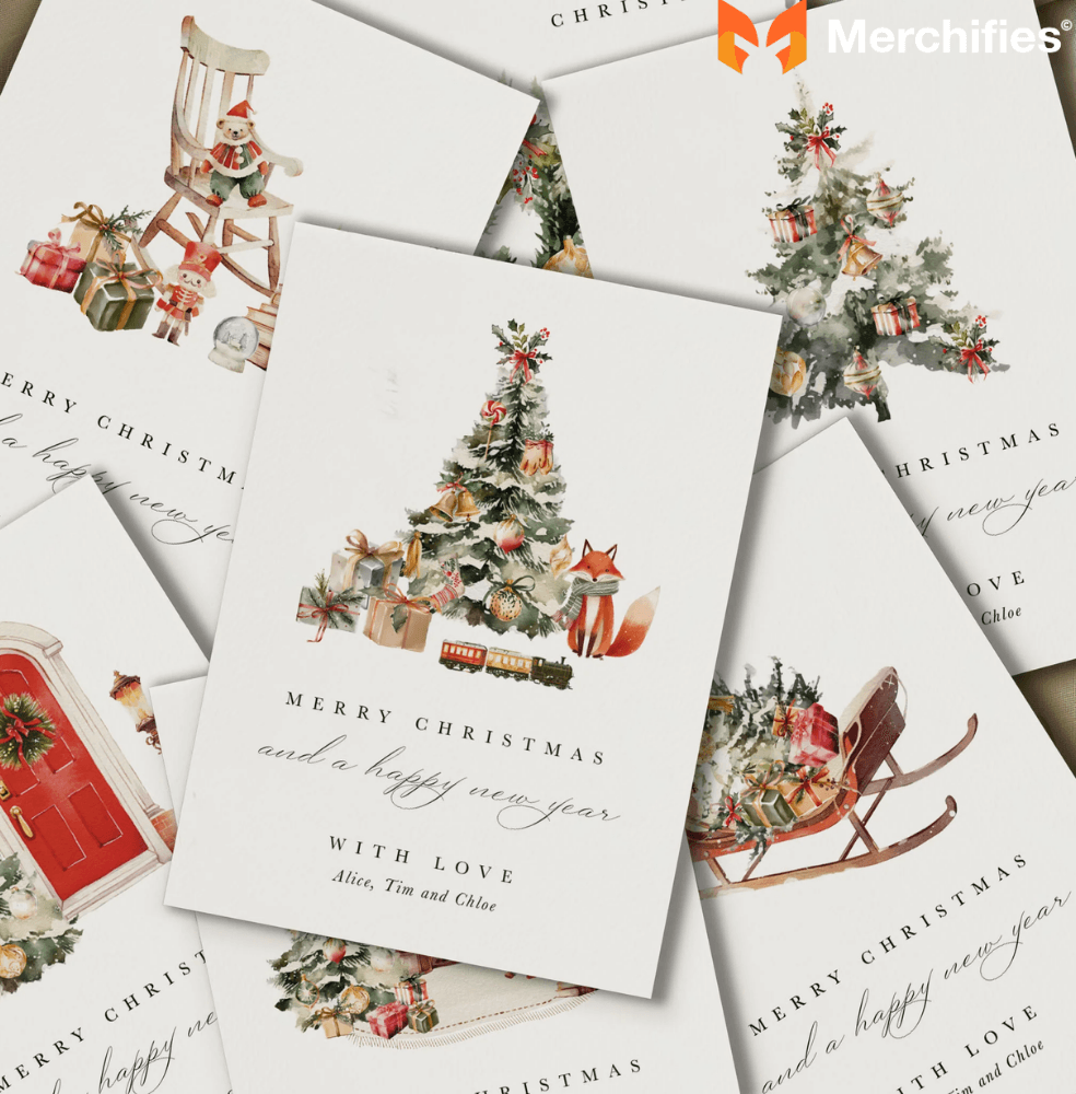 How to Make a Simple Christmas Greeting Card The Heartfelt Touch (DIY)