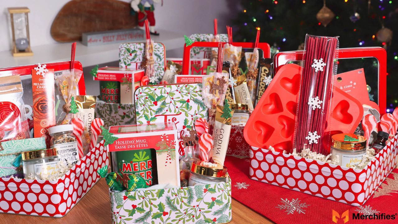 How to Wrap a Festive Christmas Gift Basket