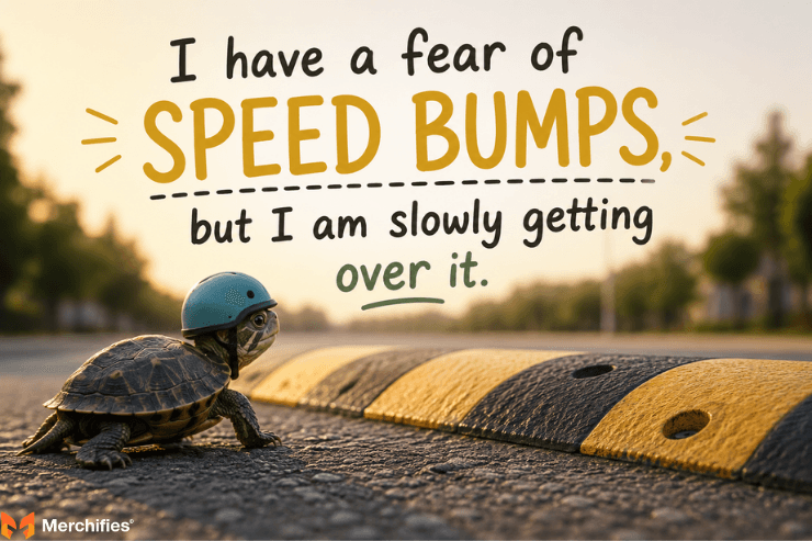 I have a fear of speed bumps, but I am slowly getting over it