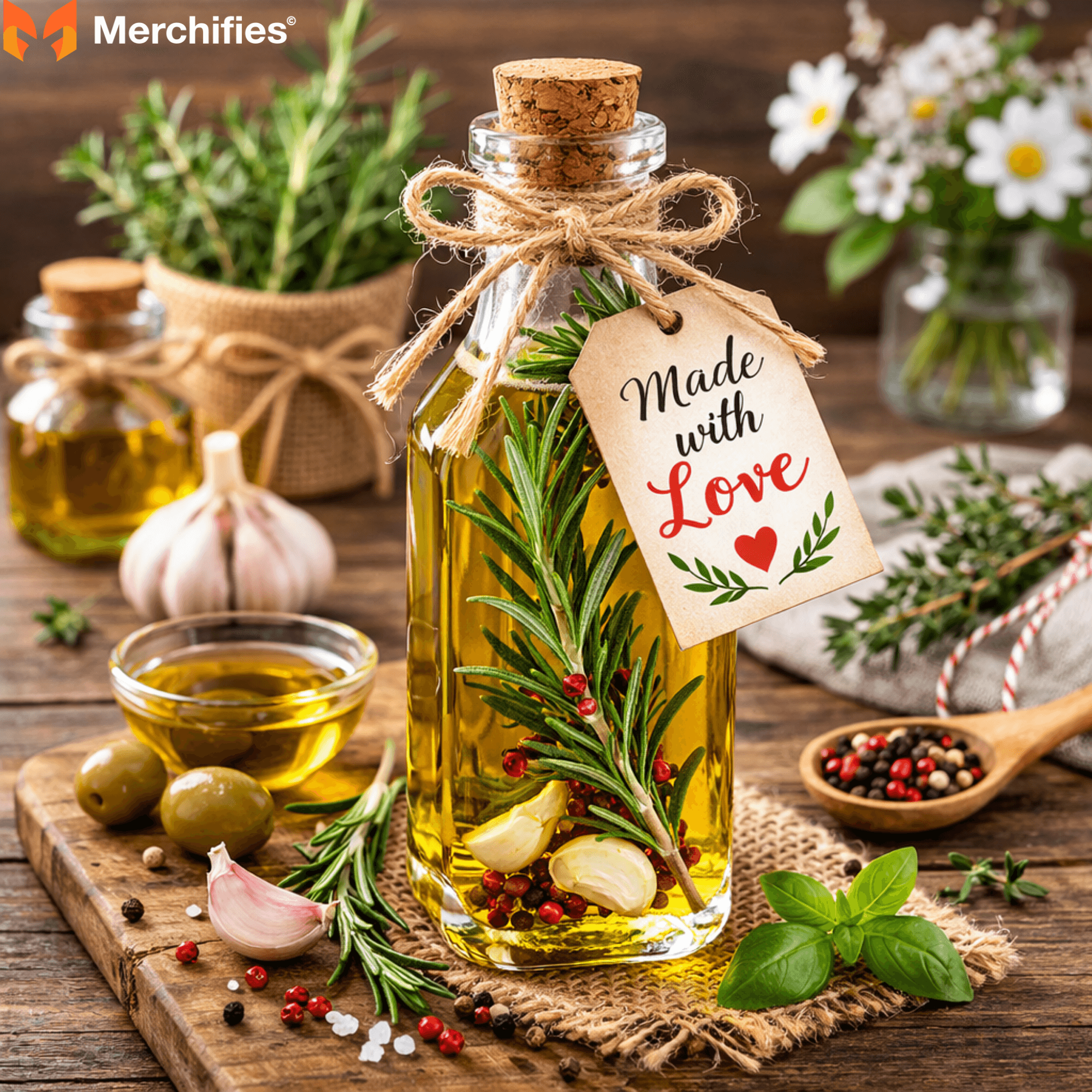 Infused Olive Oil or Vinegar - DIY Mother's Day Gift Ideas