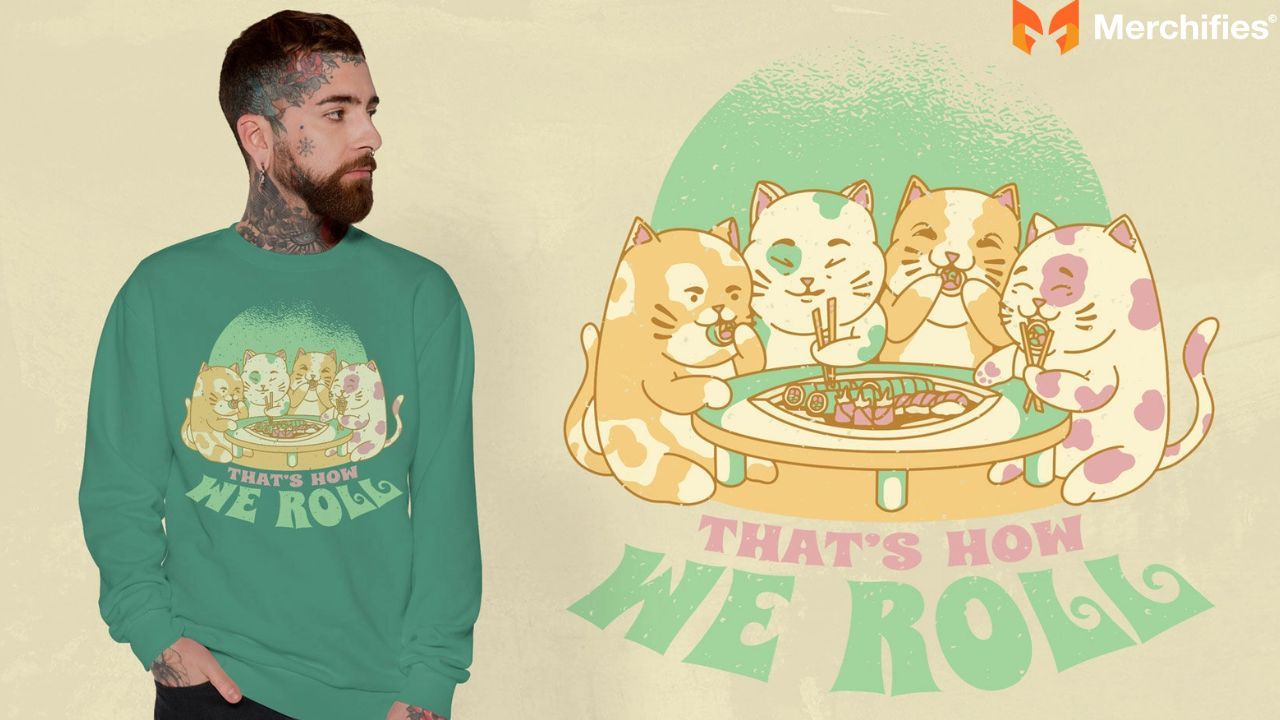 Japanese-inspired shirts perfect for sushi masters.