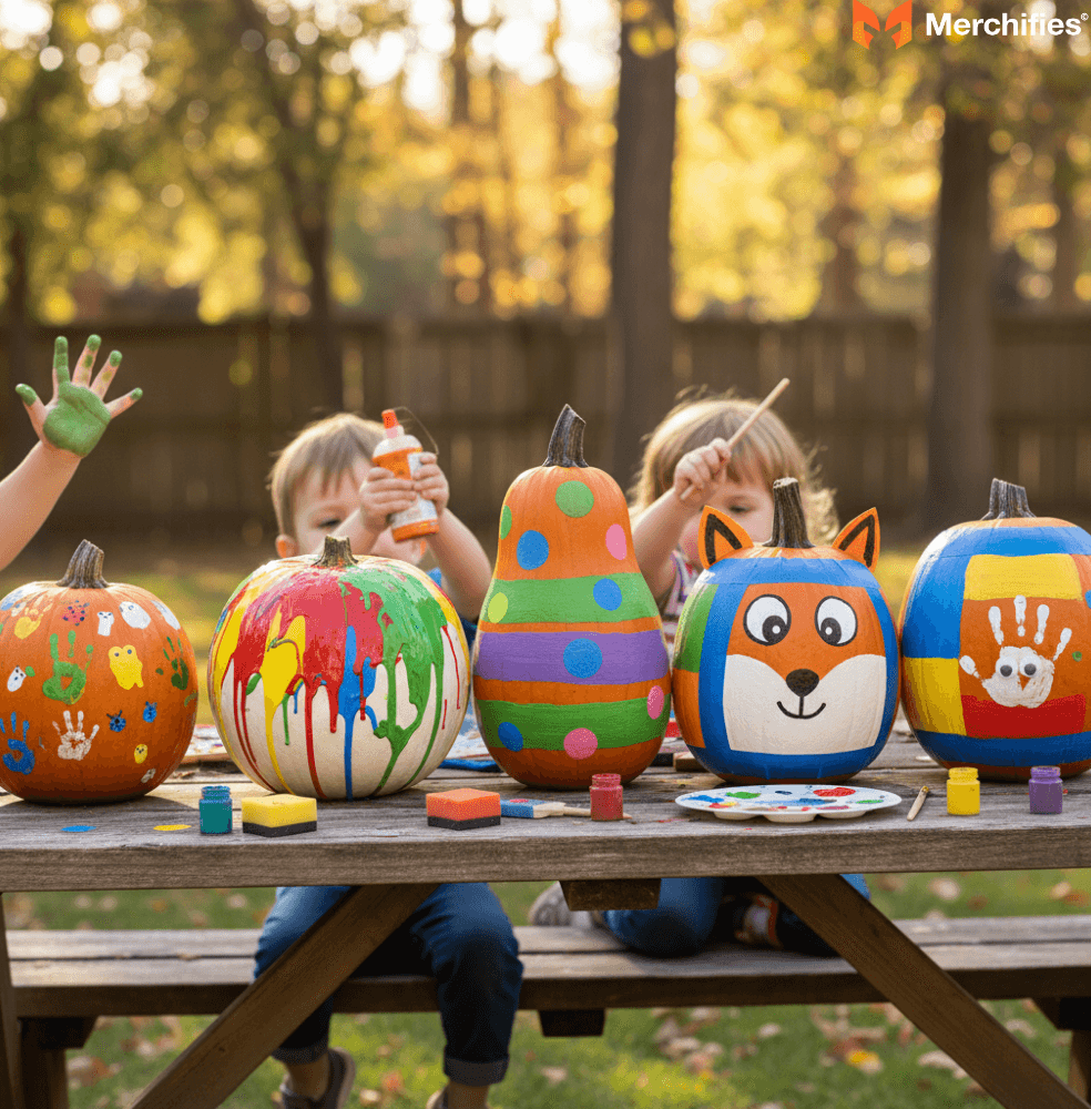 Kid-Friendly & Easy Pumpkin Design Painting Projects