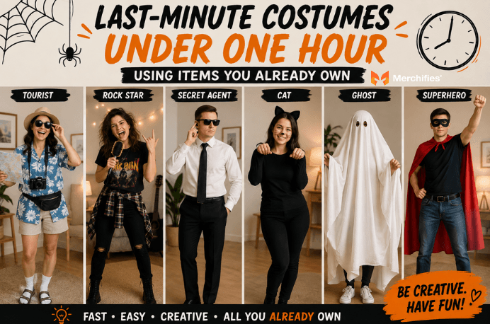 Last-Minute Costumes Under One Hour Using Items You Already Own
