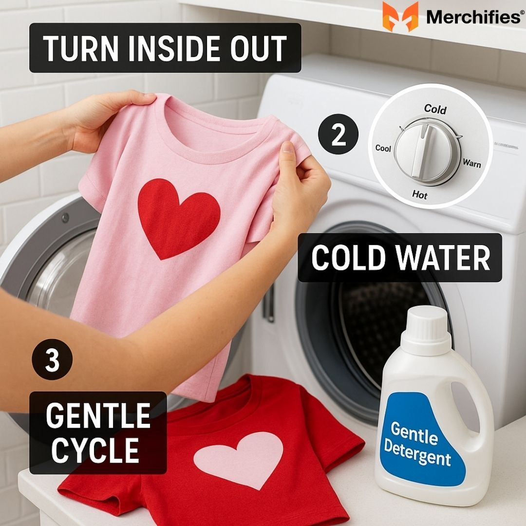 Learn how to wash and care for your Valentine shirts to keep them vibrant.