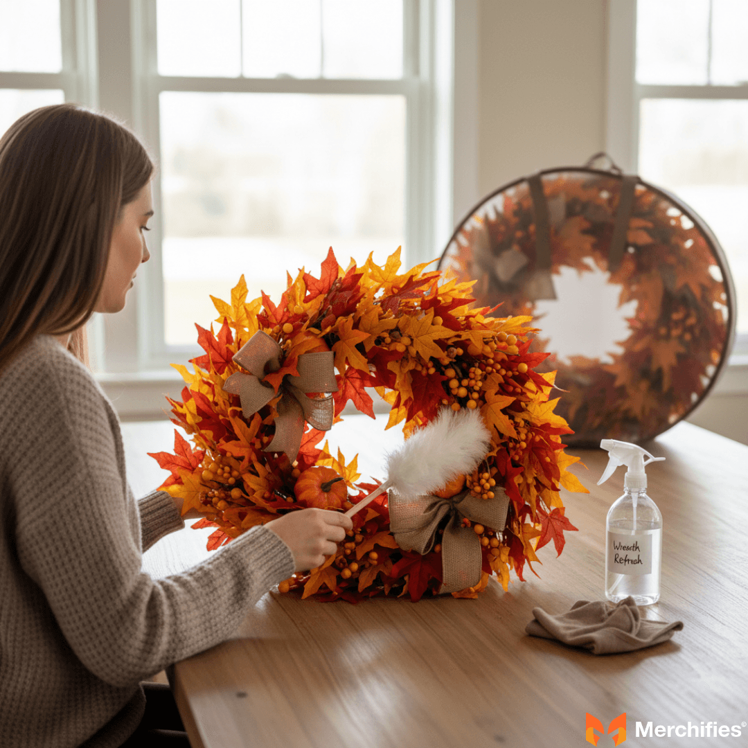 Longevity & Care Maintaining Your Large Fall Wreath