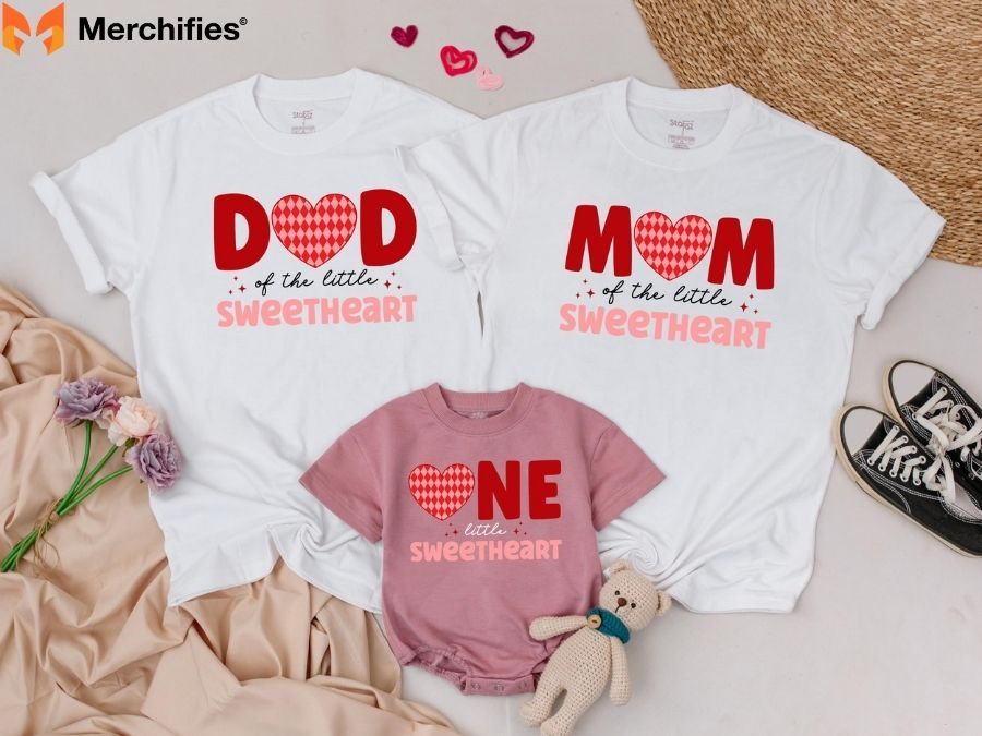 Matching family Valentine shirts made for love and laughter.