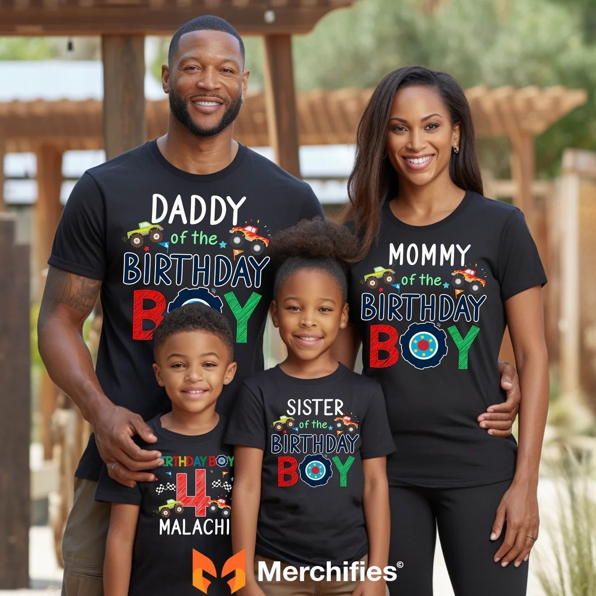 Matching truck shirts that celebrate family, love, and long hauls.