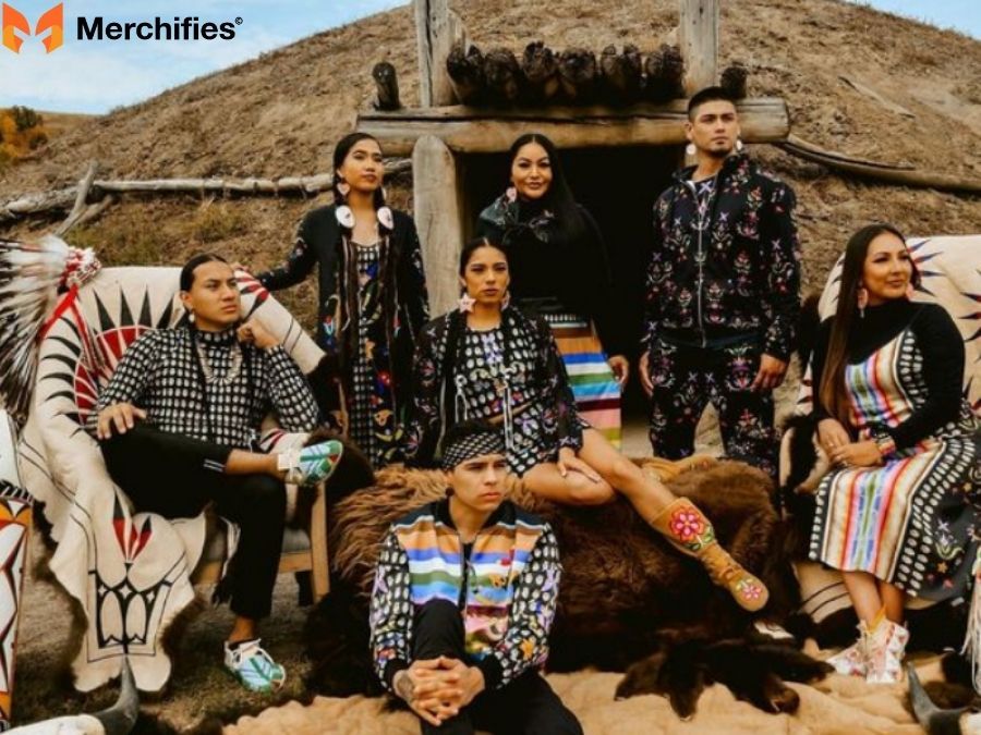 Native American designers blending tradition and contemporary fashion.