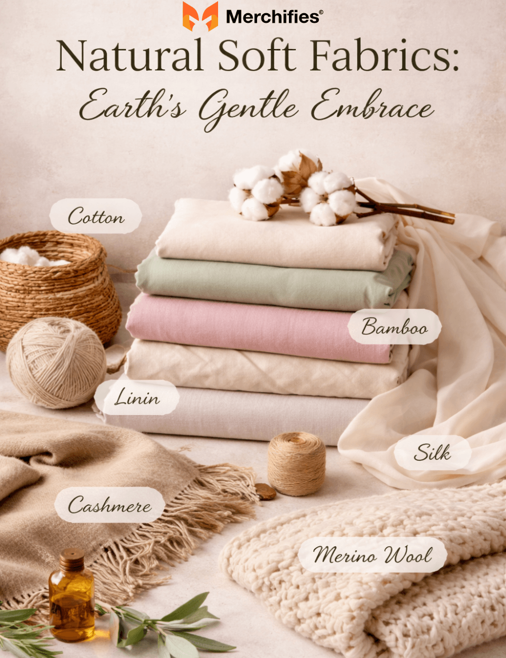 Natural Soft Fabrics Earth's Gentle Embrace