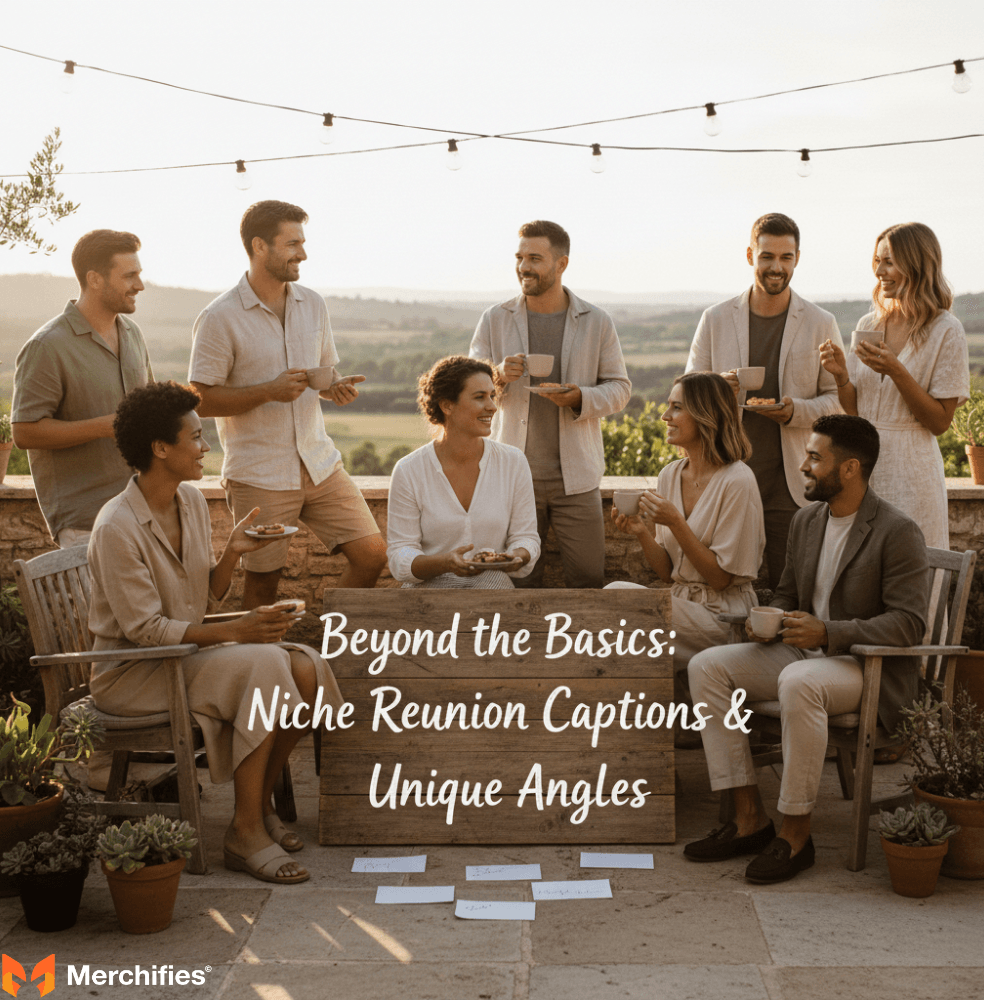 Niche Reunion Captions & Unique Angles