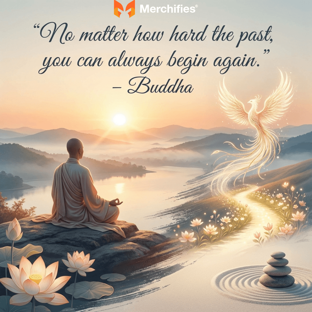 No matter how hard the past, you can always begin again. – Buddha
