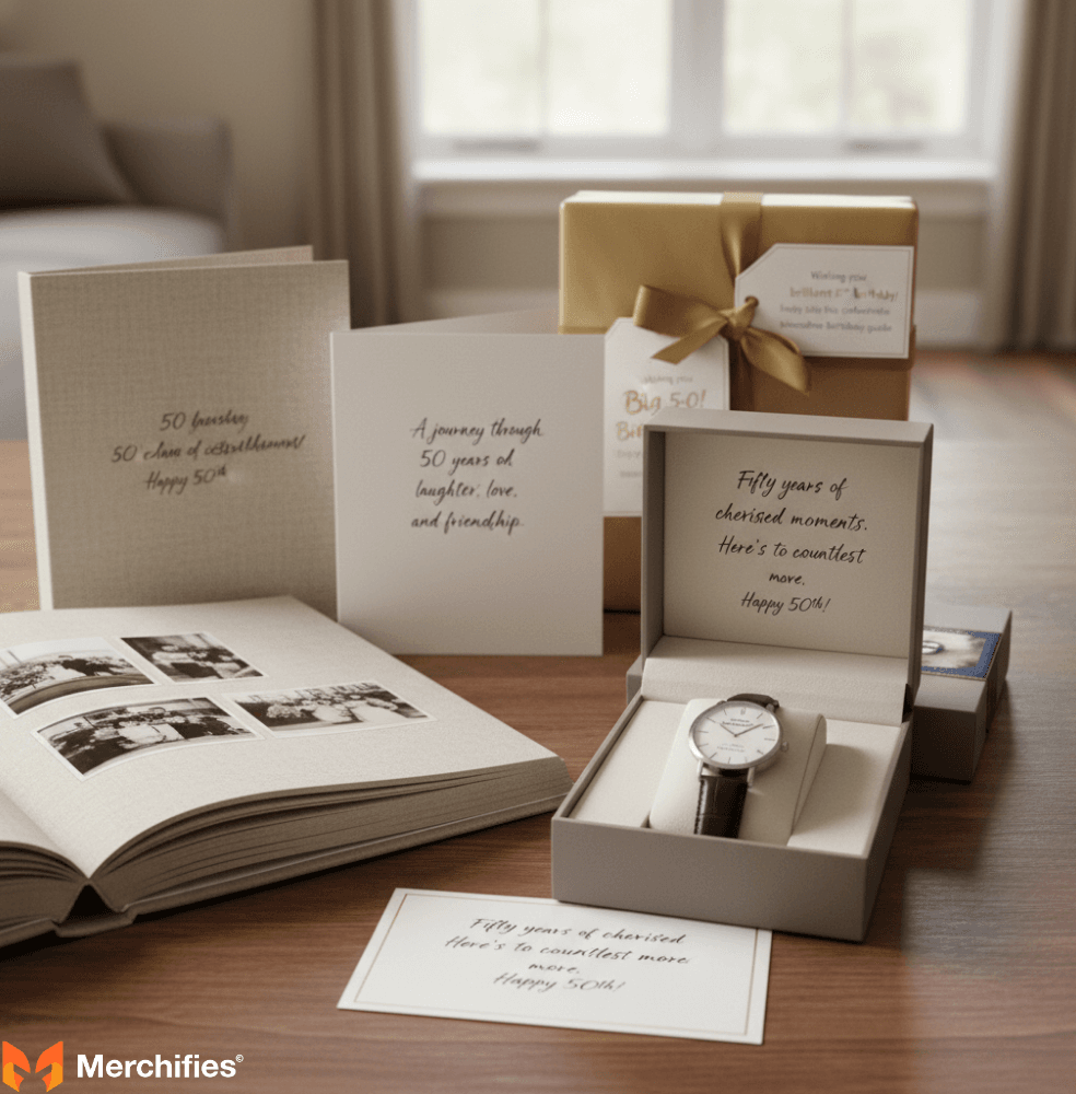 Pairing Your Message with the Perfect 50th Birthday Gift