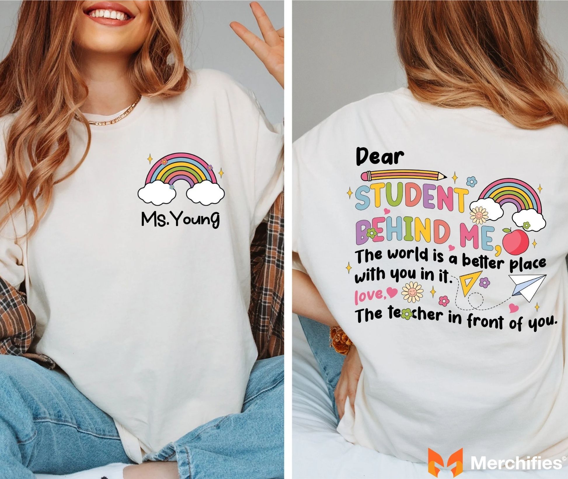 Personalized Back to School Shirts for Teachers & Students