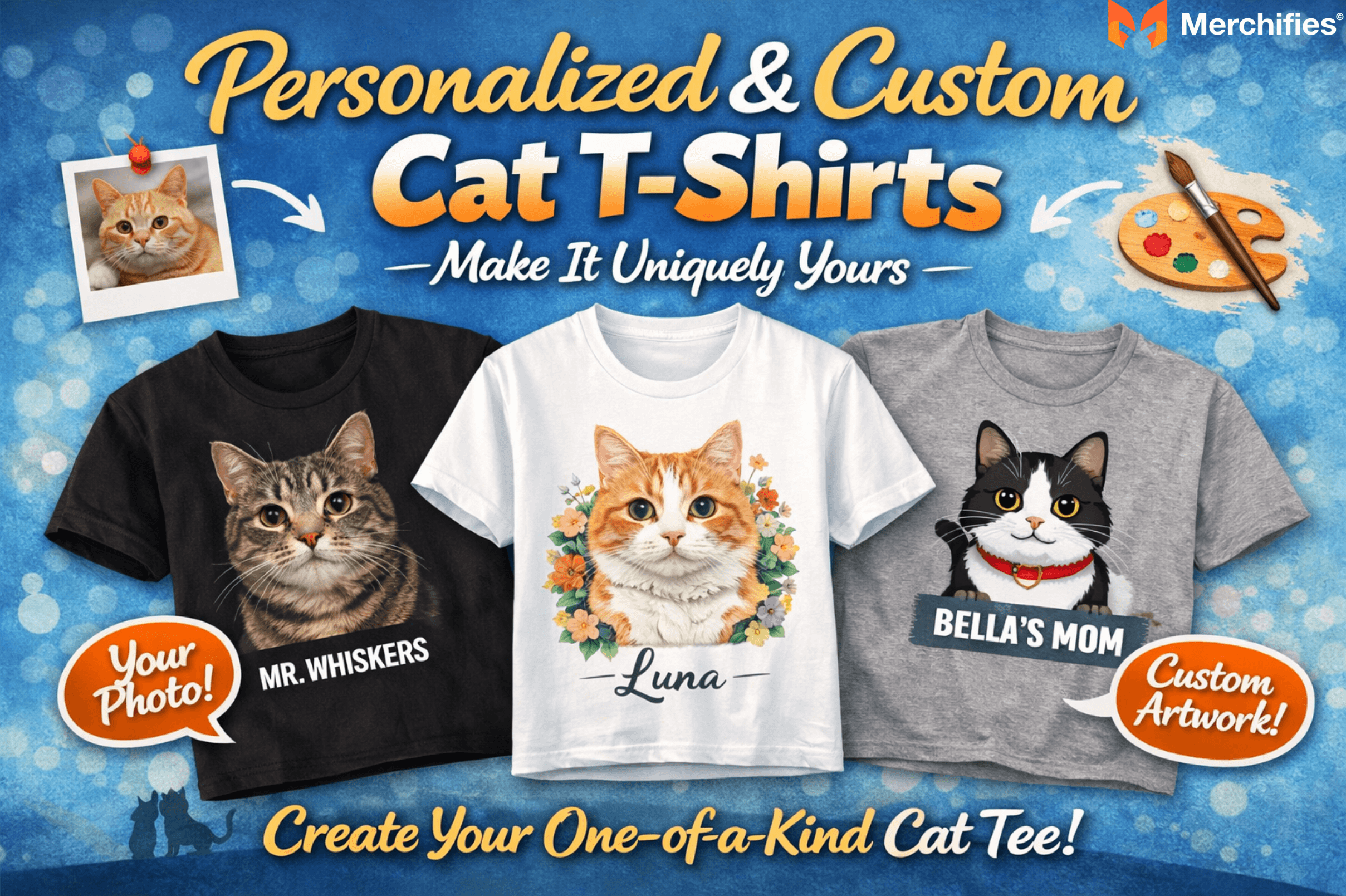 Personalized & Custom Cat T-Shirts