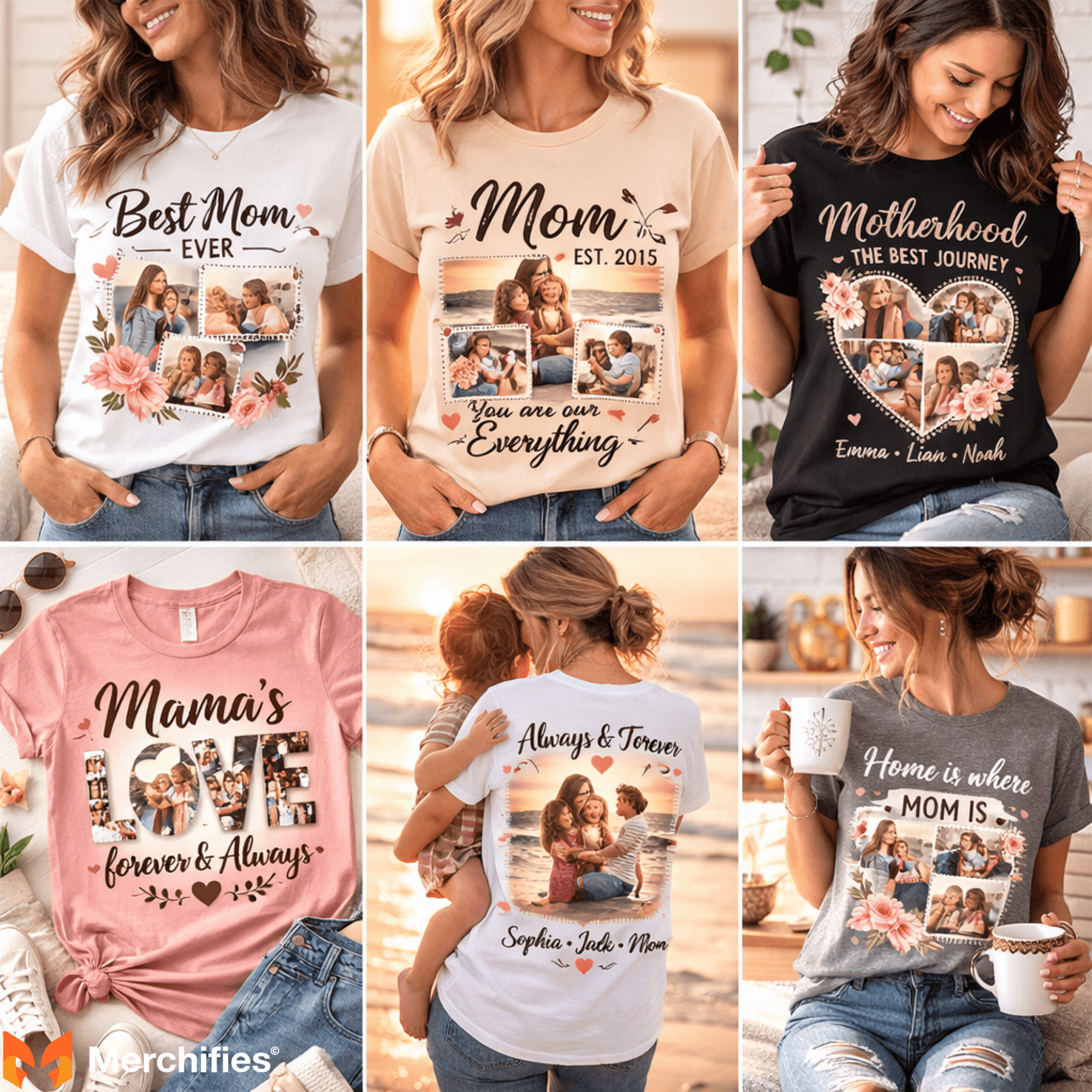Personalized & Custom Design Mother's Day Shirts Ideas 