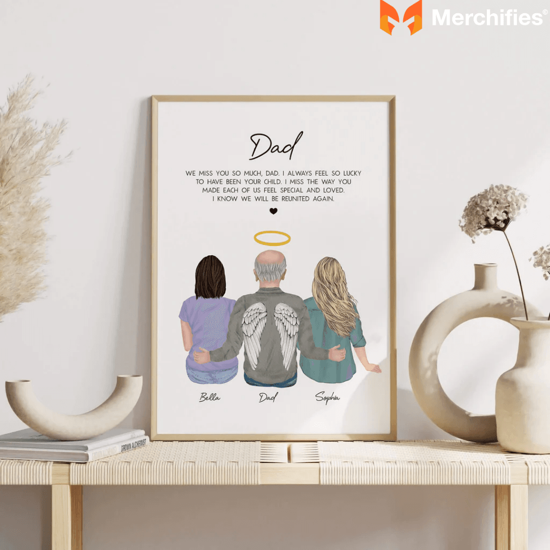 Personalized Memorial Gifts for Loss of Father Honoring His Unique Story