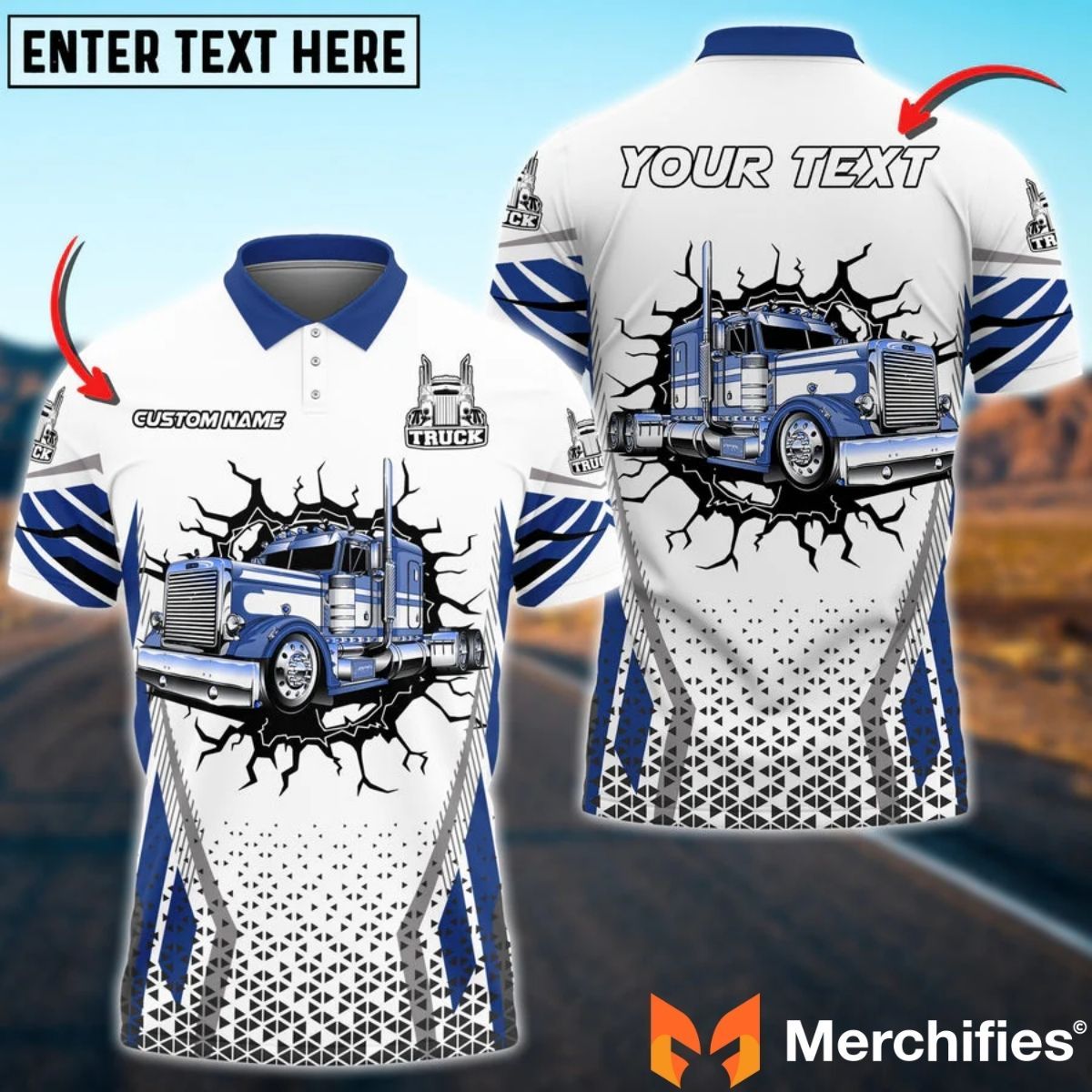 Personalized truck shirts built for your road story.