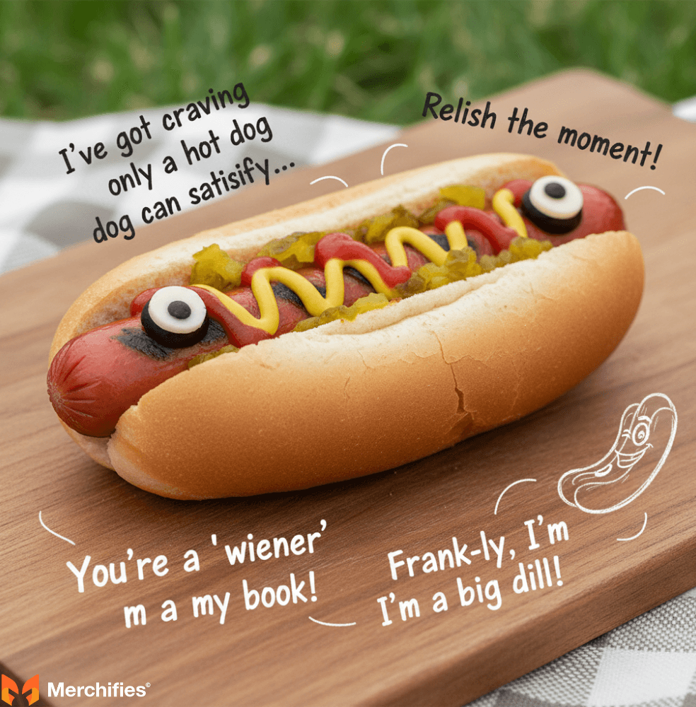 Playfully 'Dirty' Hot Dog Puns