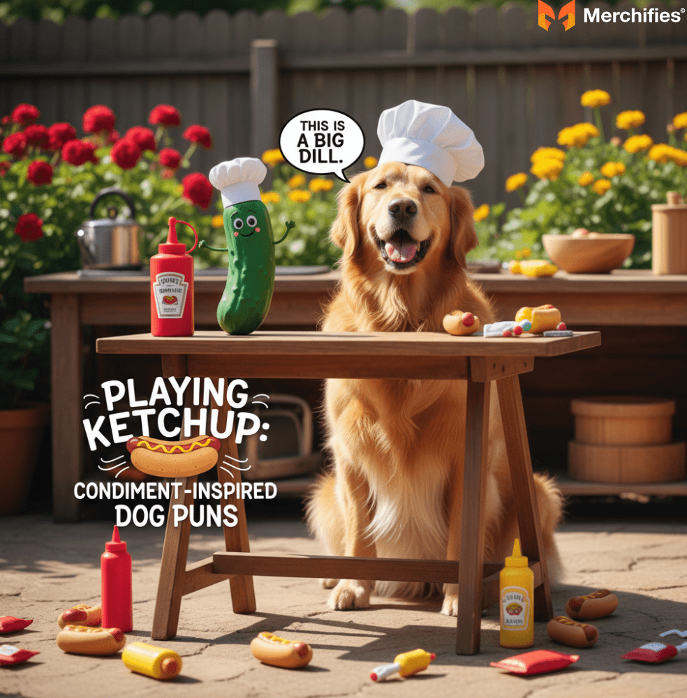 Playing Ketchup Condiment-Inspired Hot Dog Puns