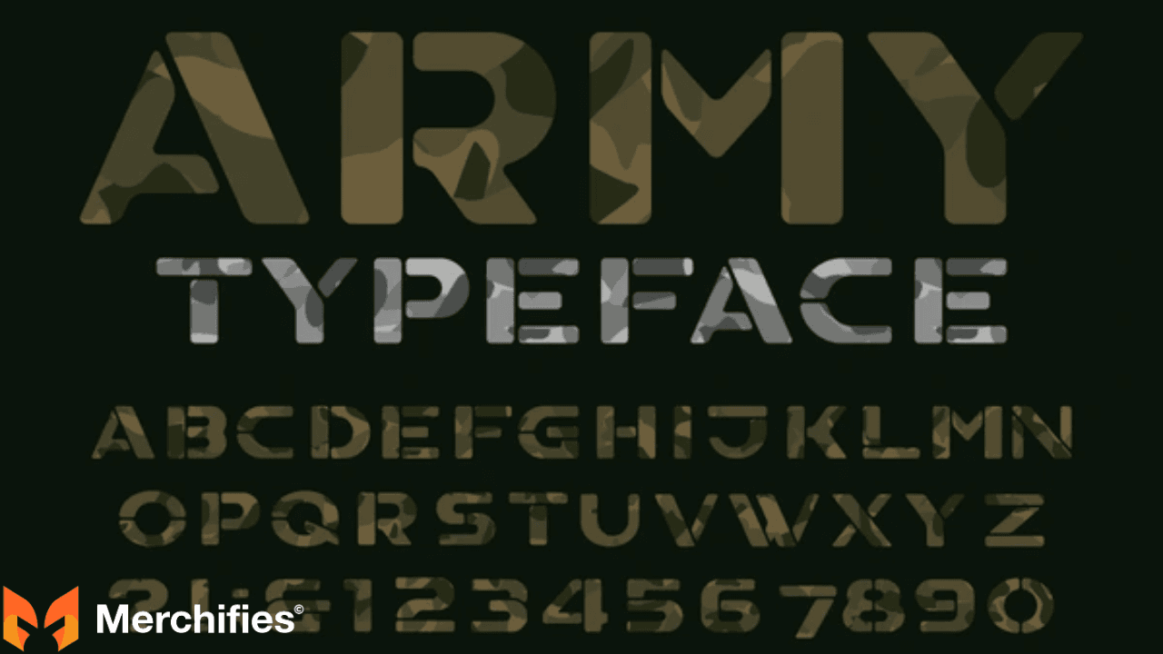 Popular Modern Military Font Families