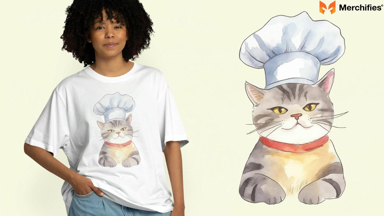 Print-on-demand tips for chef shirt creators.
