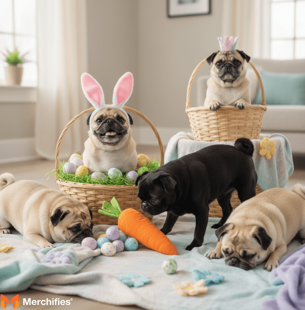 Pug Easter Puns