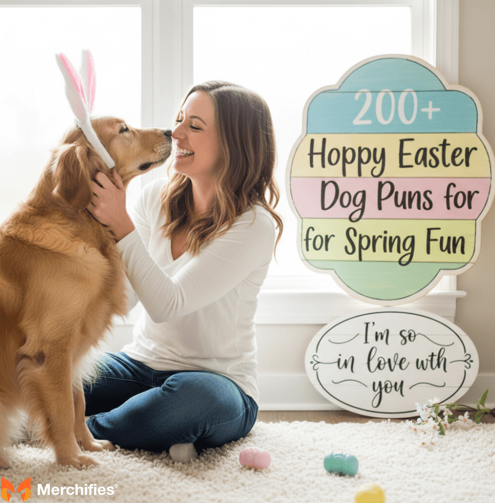 Romantic Easter Dog Puns