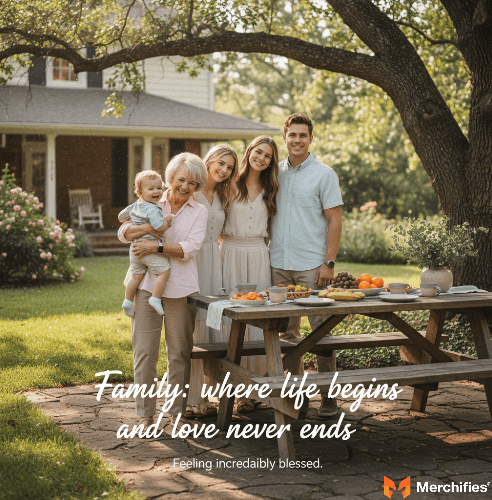 Sentimental Family Get-Together Captions