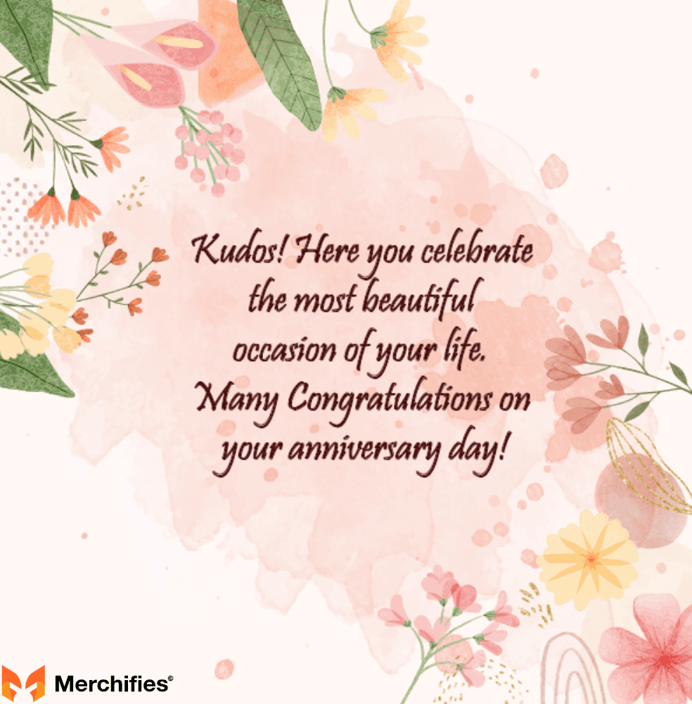 Short Marriage Anniversary Wishes to Friend