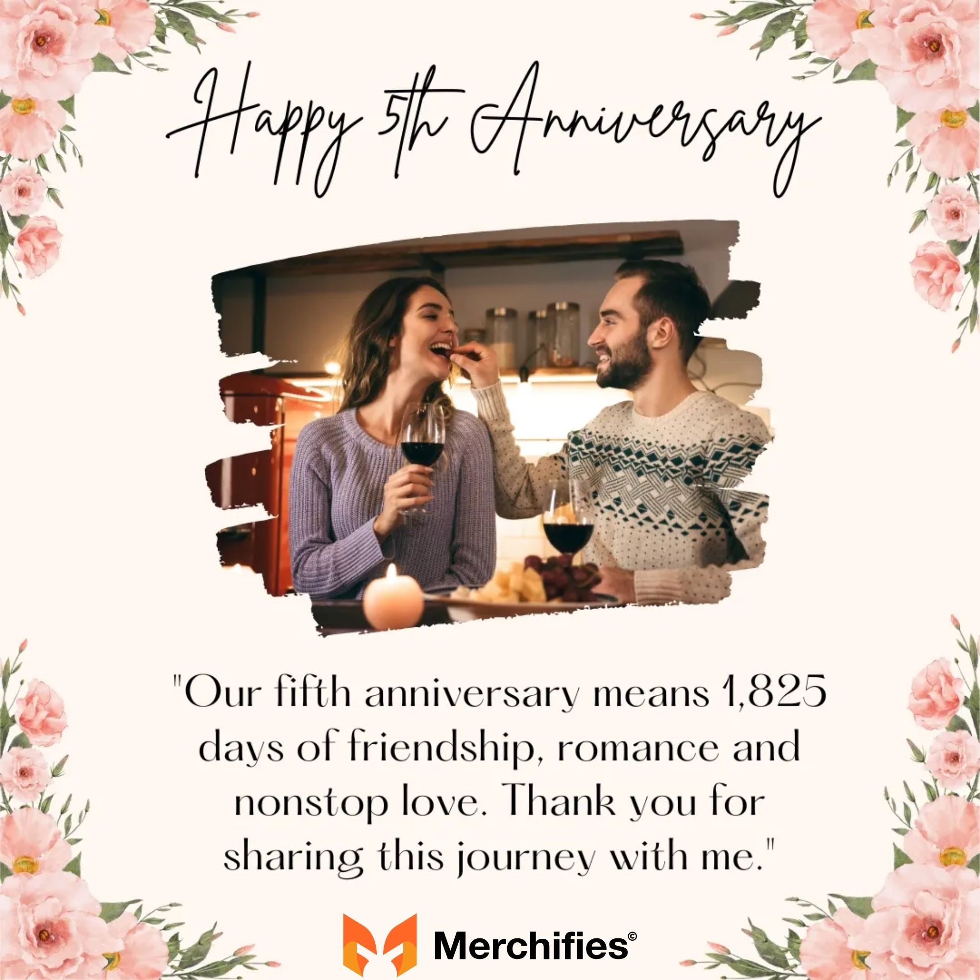 Short & Sweet 5-Year Anniversary Messages For Your Husband