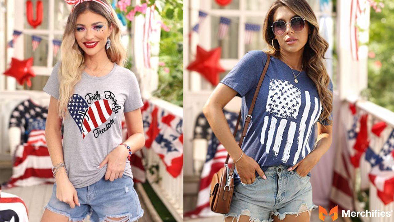 Show Your American Pride in Style Women’s Patriotic Shirts