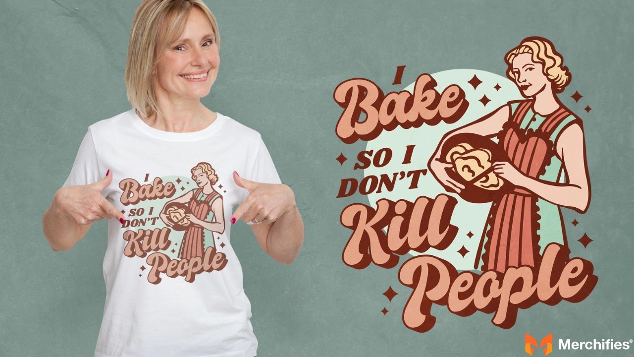 Show your love for baking with stylish pastry shirts.