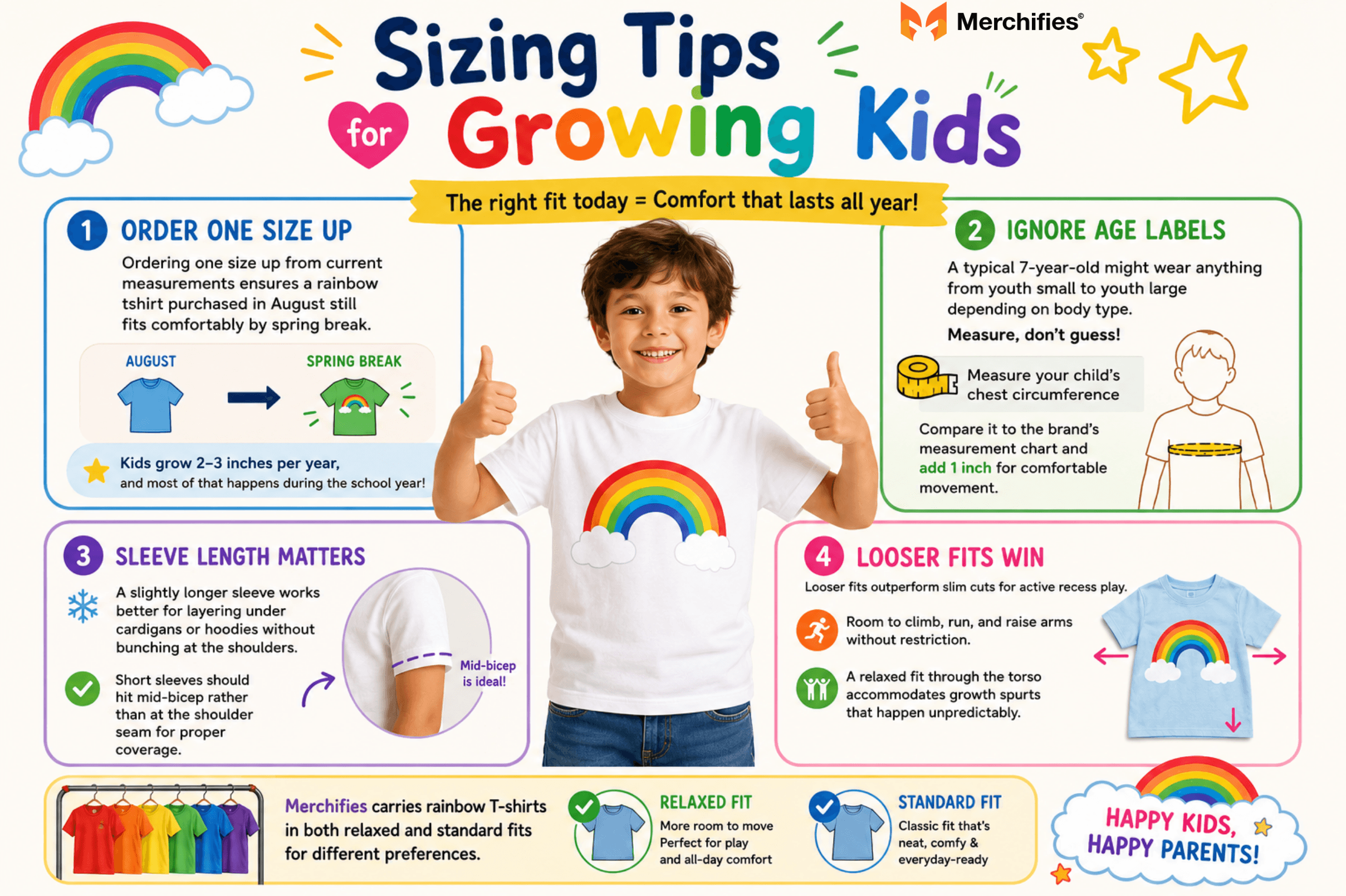 Sizing Tips for Growing Kids