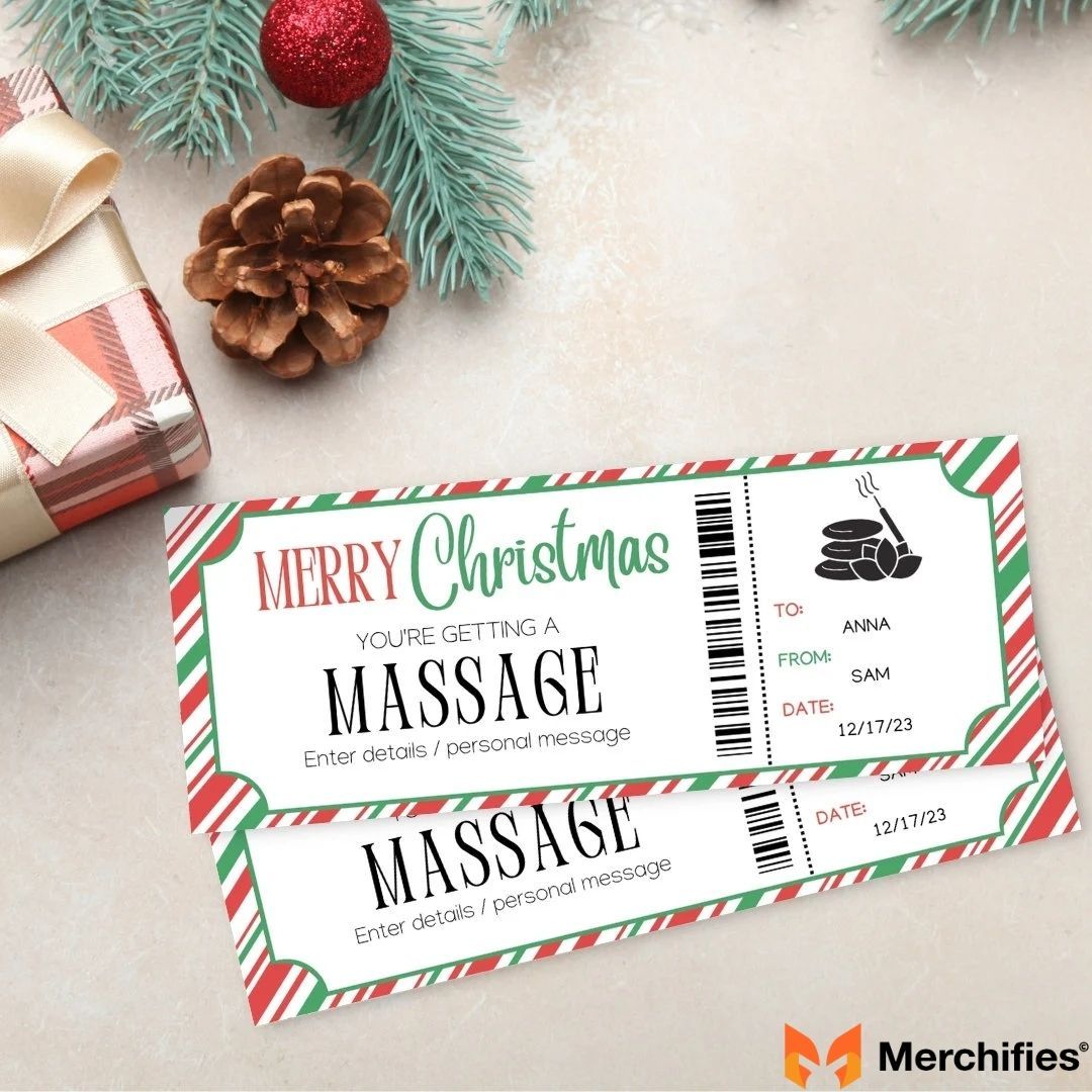 SpaMassage Gift Certificates For Christmas