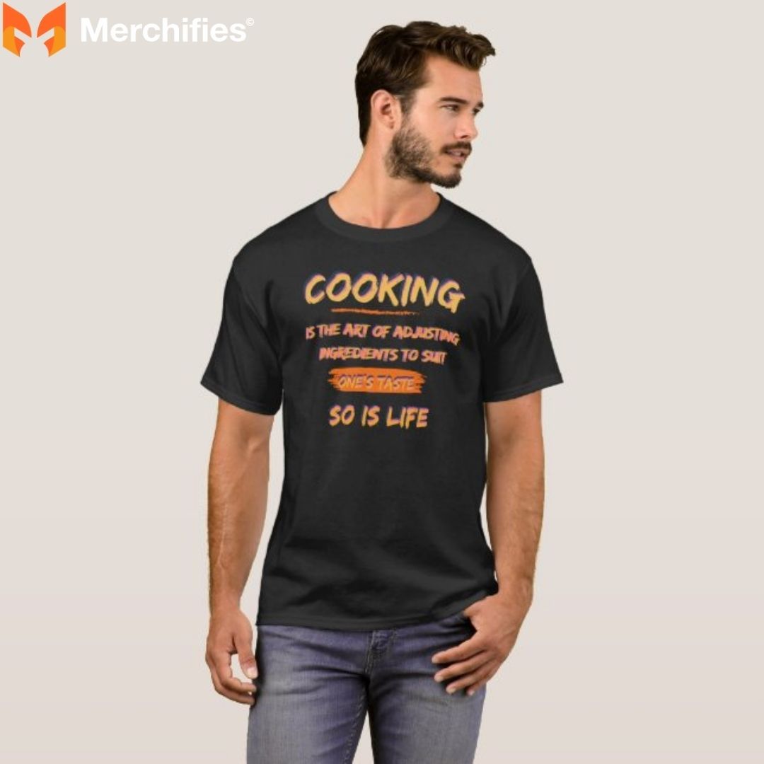 Spice up the kitchen with chef shirts full of humor and style.