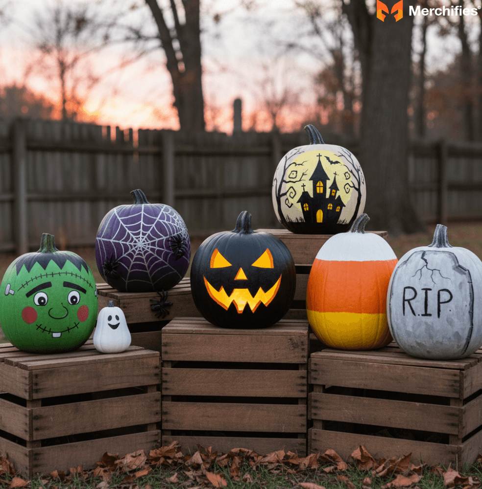 Spooky & Fun Halloween Pumpkin Design Painting Ideas