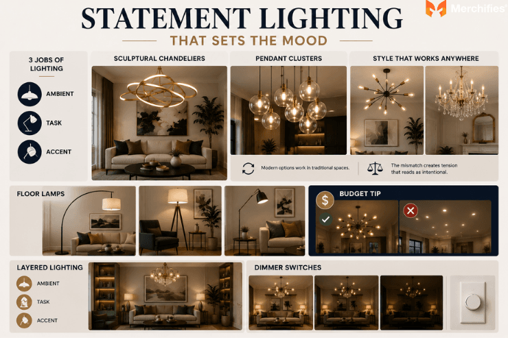 Statement Lighting That Sets the Mood