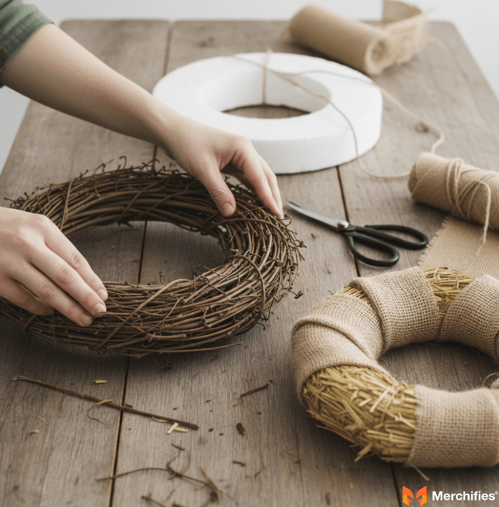 Step 1 Prepare Your Wreath Base