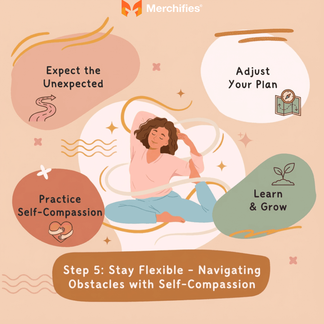 Step 5 Stay Flexible – Navigating Obstacles with Self-Compassion