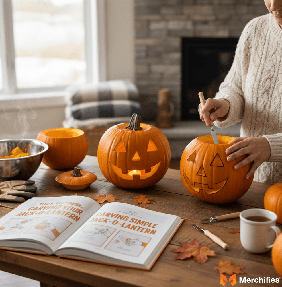 Step-by-Step Guide Carving Your Simple Jack-o'-Lantern
