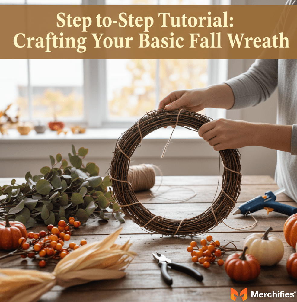 Step-by-Step Tutorial Crafting Your Basic Fall Wreath