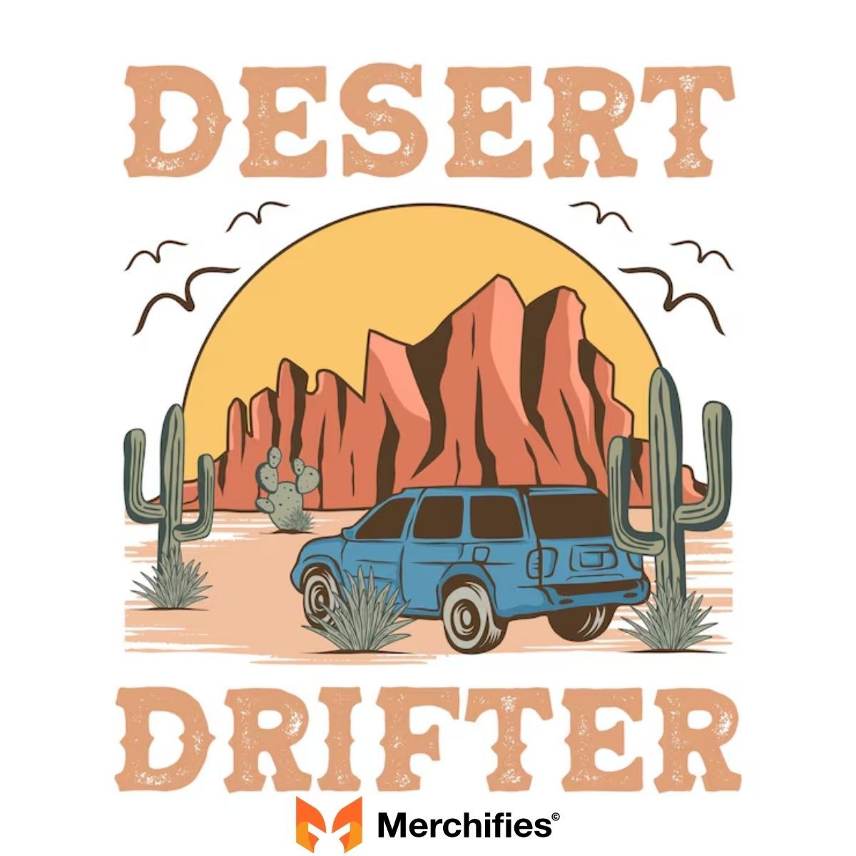 Surreal Desert Trucker