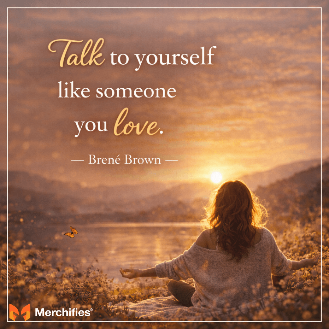 Talk to yourself like someone you love. - Brené Brown