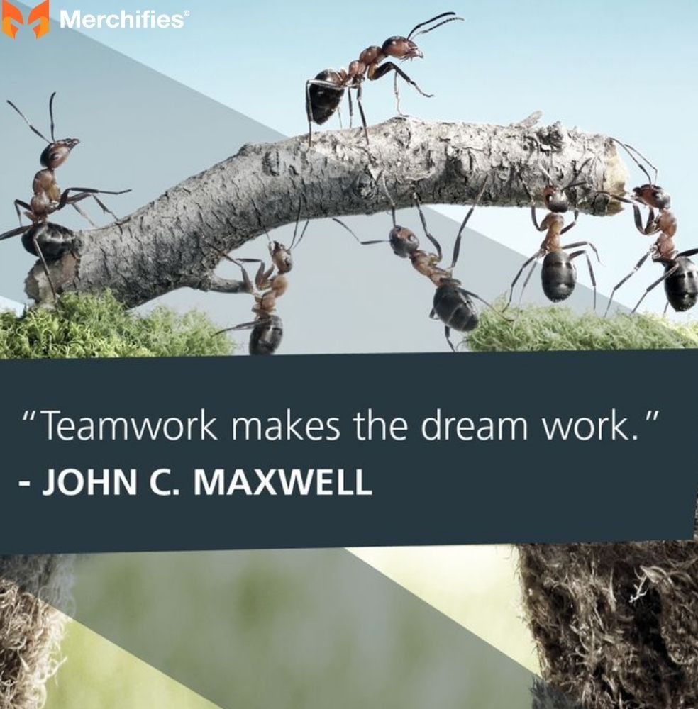 Teamwork makes the dream work. – John C. Maxwell