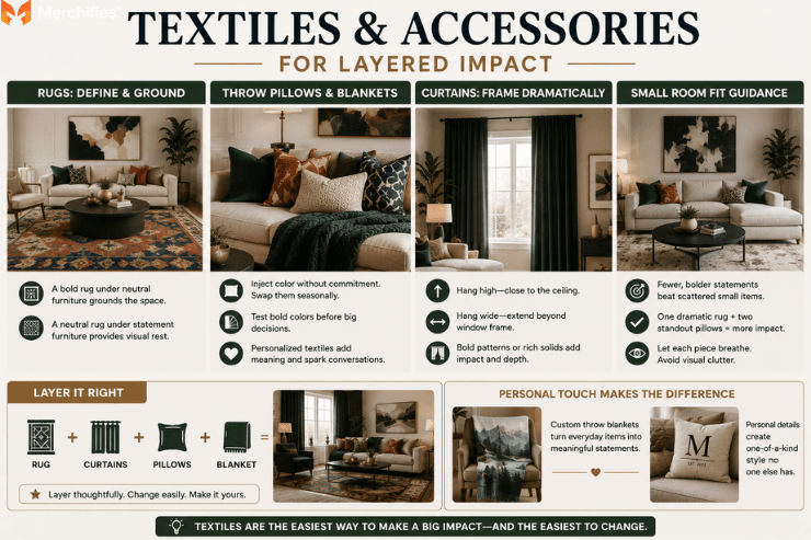 Textiles and Accessories for Layered Impact