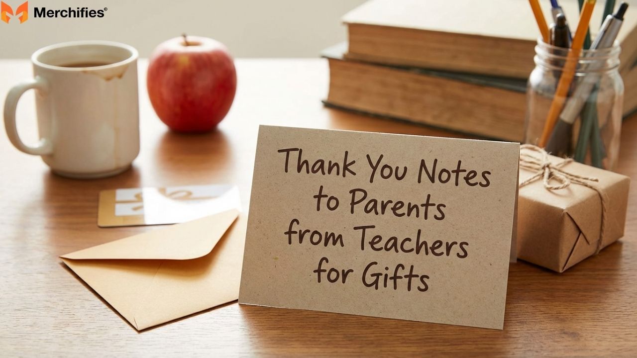 Thank You Notes to Parents from Teachers for Gifts