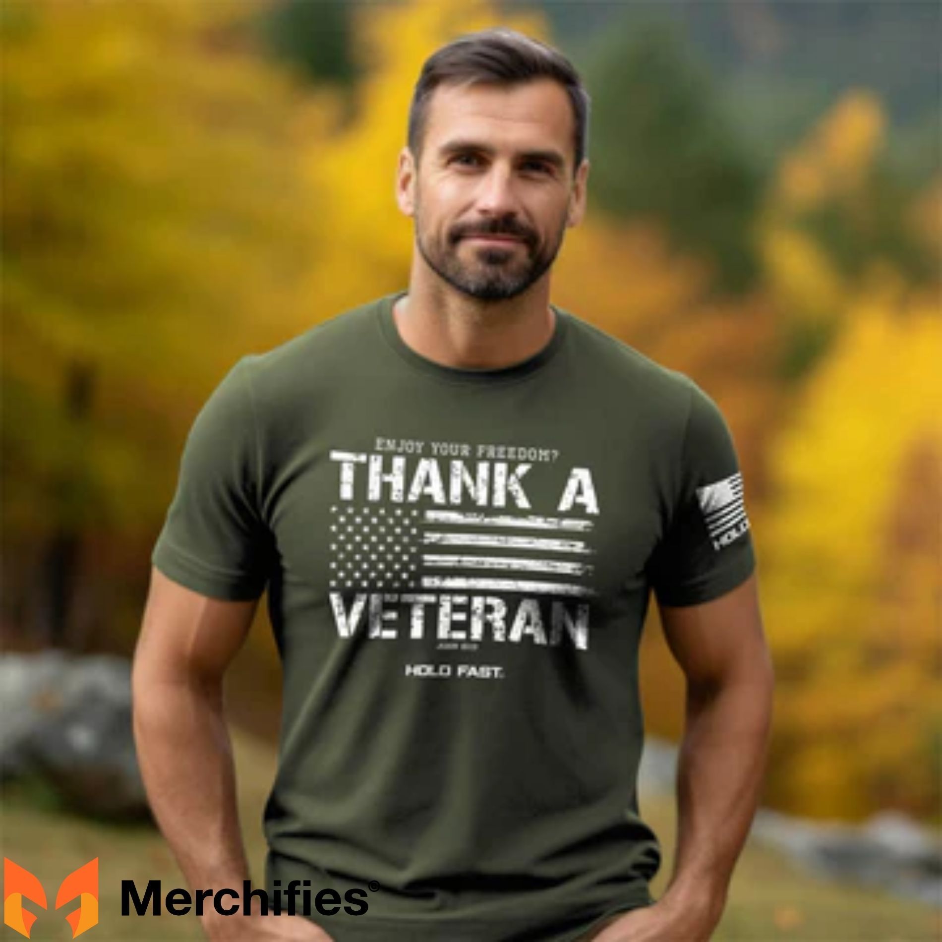 "Thank a Veteran" themes that supporters can wear