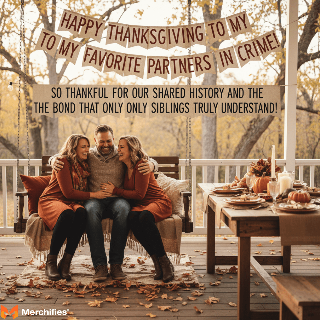 Thanksgiving Messages For Siblings (Brothers & Sisters) Celebrating Shared Bonds